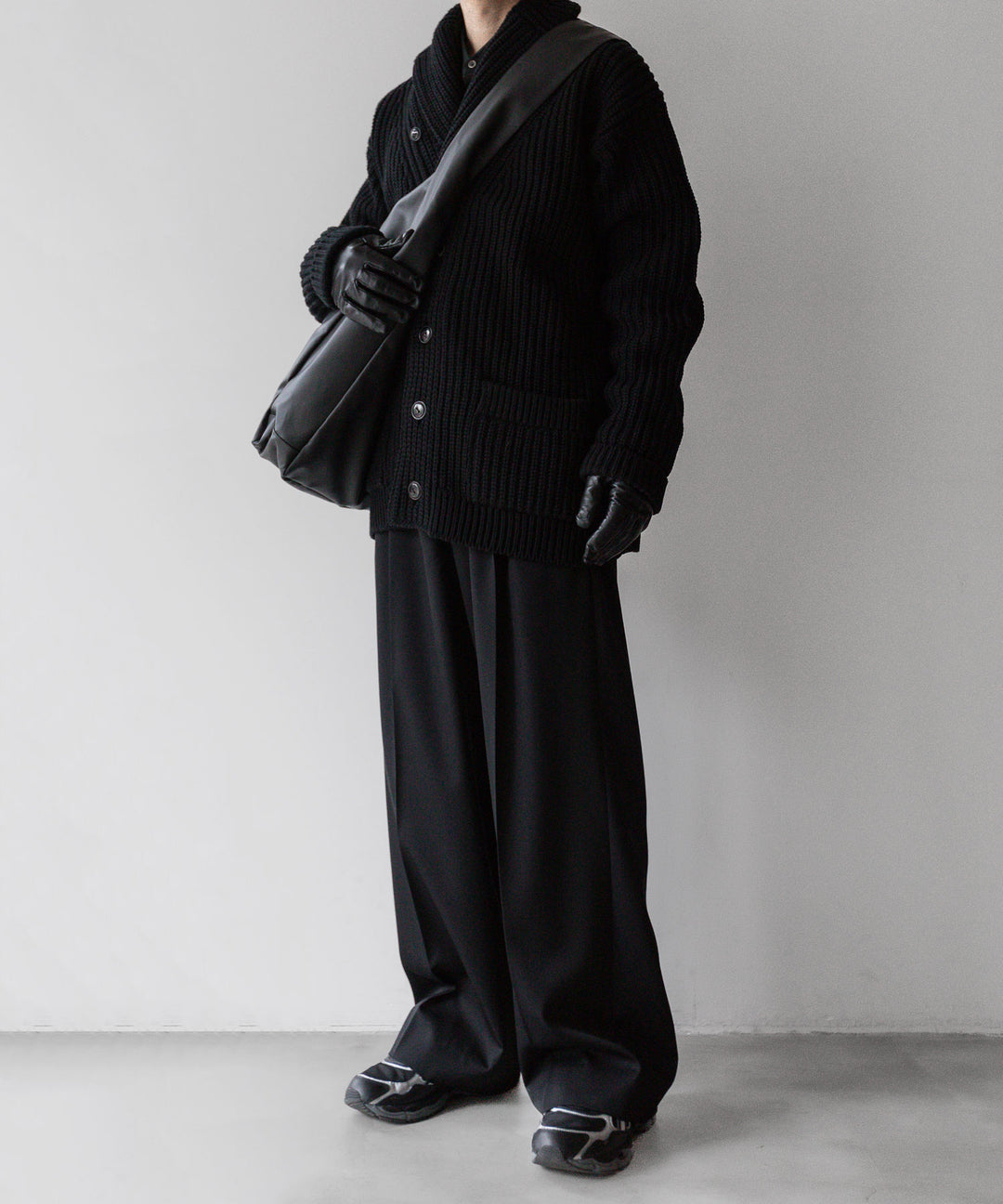 【INTÉRIM】インテリムのHYPER BIG 30s 3GG HEAVY SHAWL COLLAR CARDIGAN - BLACK 公式通販サイトsession福岡セレクトショップ