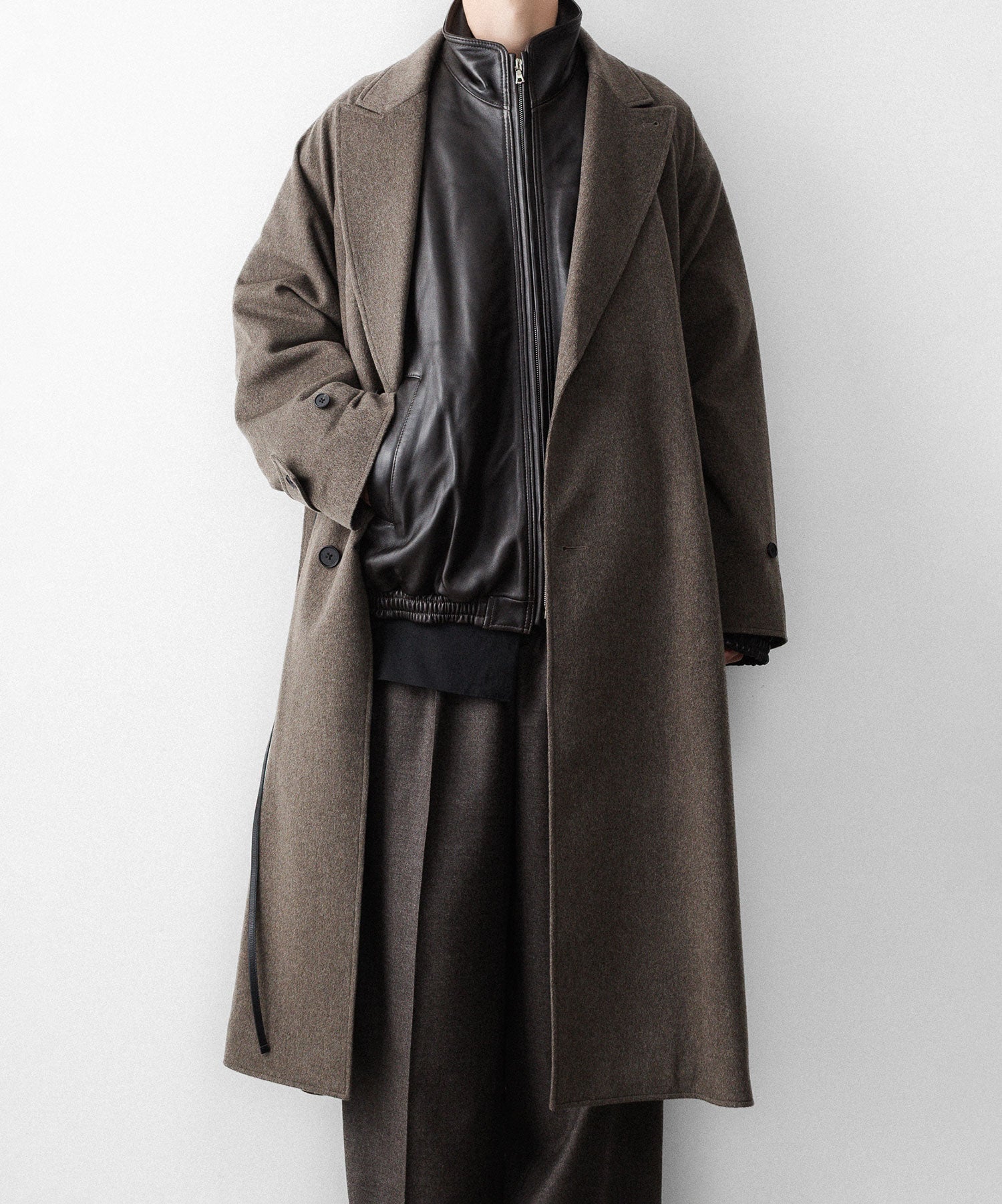 ジャケット・アウター Stein Padded Stand Collar Coat ssstein / シュタイン】SHEEP LEATHER STAND COLLAR JACKET - VINTAGE