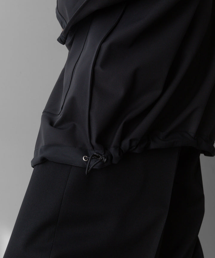 【stein】シュタイン24ss REVERSIBLE HOODED COAT - BLACK sessionセッション福岡セレクトショップ 公式通販サイト 