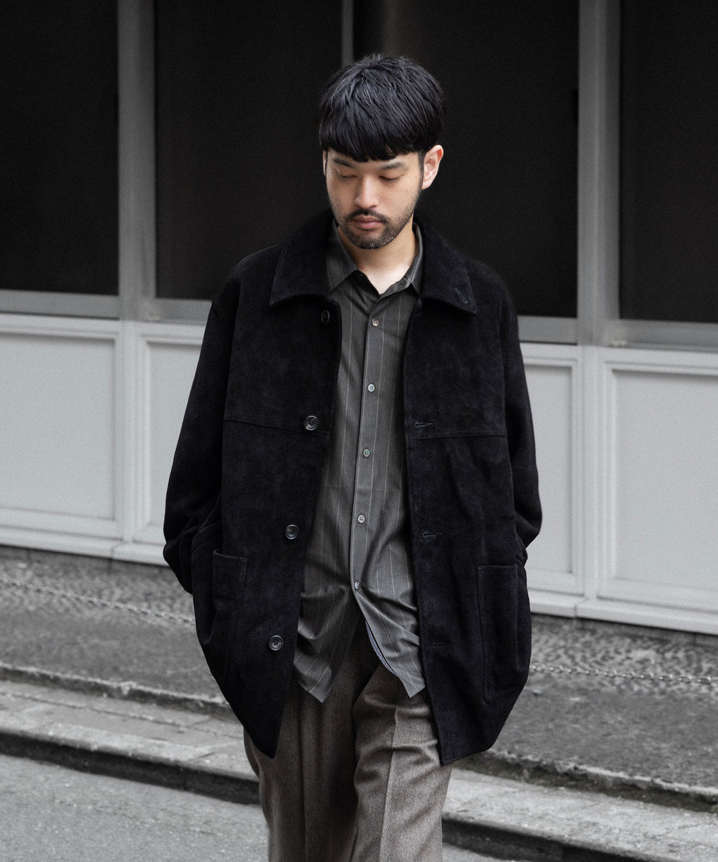 ssstein(シュタイン)のCOW SUEDE CAR JACKET - BLACKの公式通販サイトsession福岡セレクトショップ