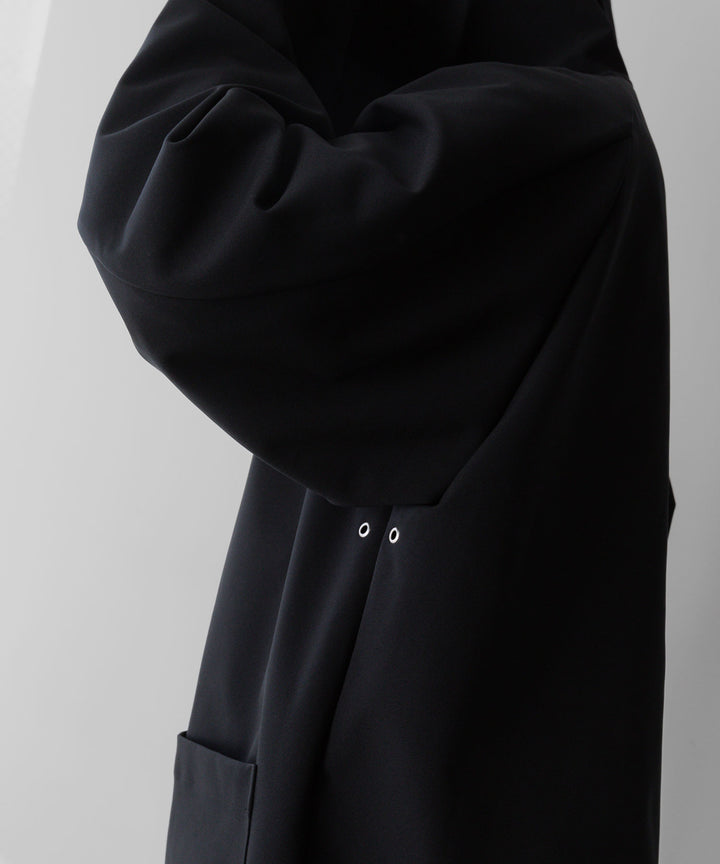 【stein】シュタイン24ss REVERSIBLE HOODED COAT - BLACK sessionセッション福岡セレクトショップ 公式通販サイト 