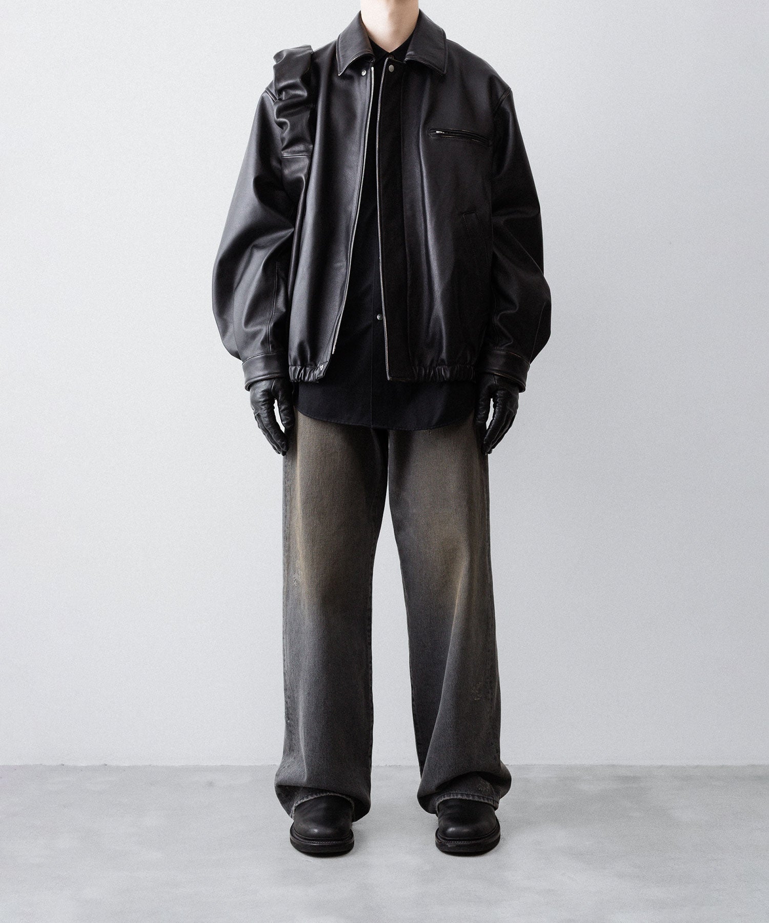 ssstein(シュタイン)のMOUTON COLLAR PADDED JACKET - BLACKの公式通販サイトsession福岡セレクトショップ