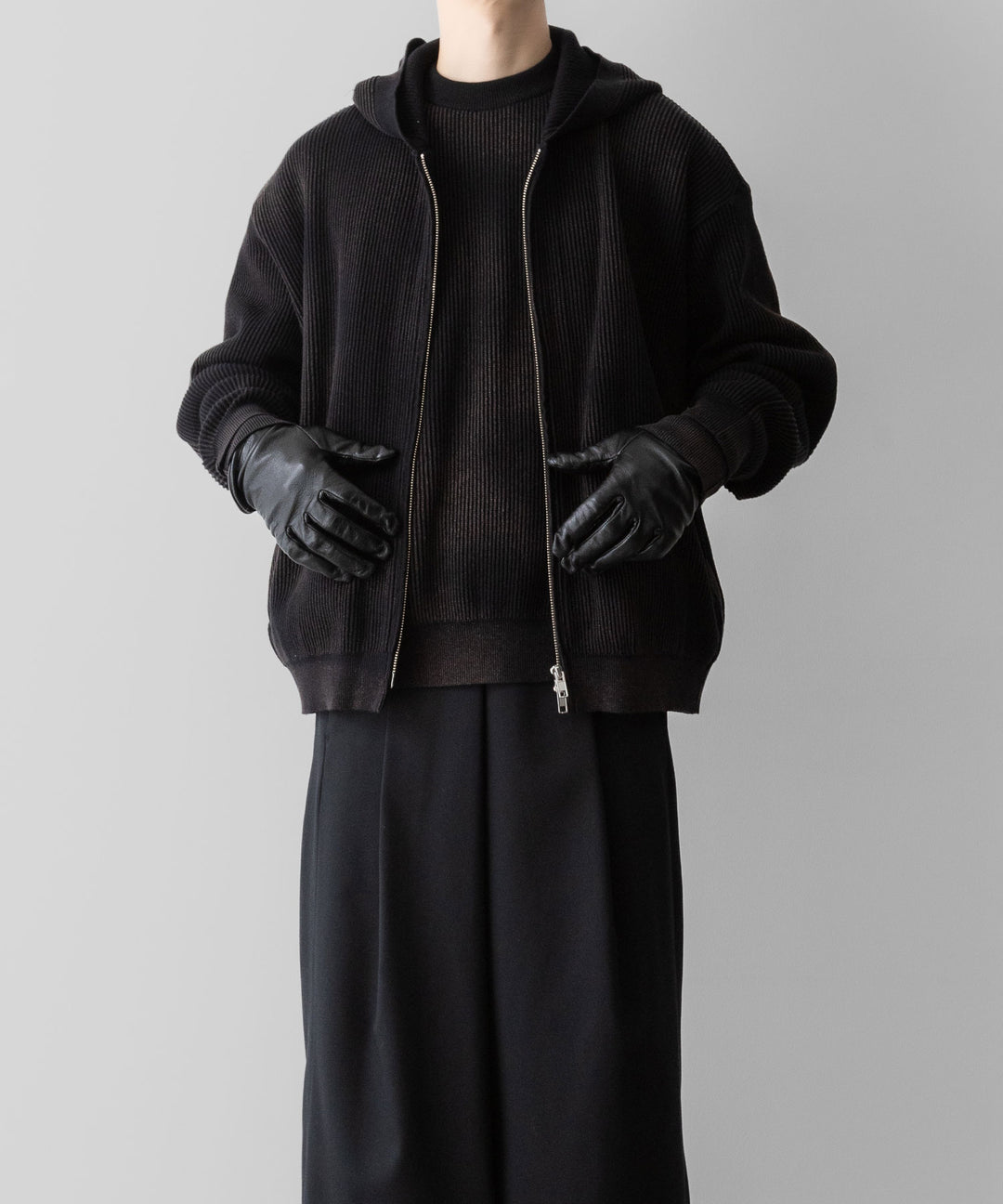 ssstein(シュタイン)のDISCOLORATION RIB KNIT LS - BLACKの公式通販サイトsession福岡セレクトショップ