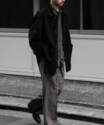 画像をギャラリービューアに読み込む, ssstein(シュタイン)のCOW SUEDE CAR JACKET - BLACKの公式通販サイトsession福岡セレクトショップ

