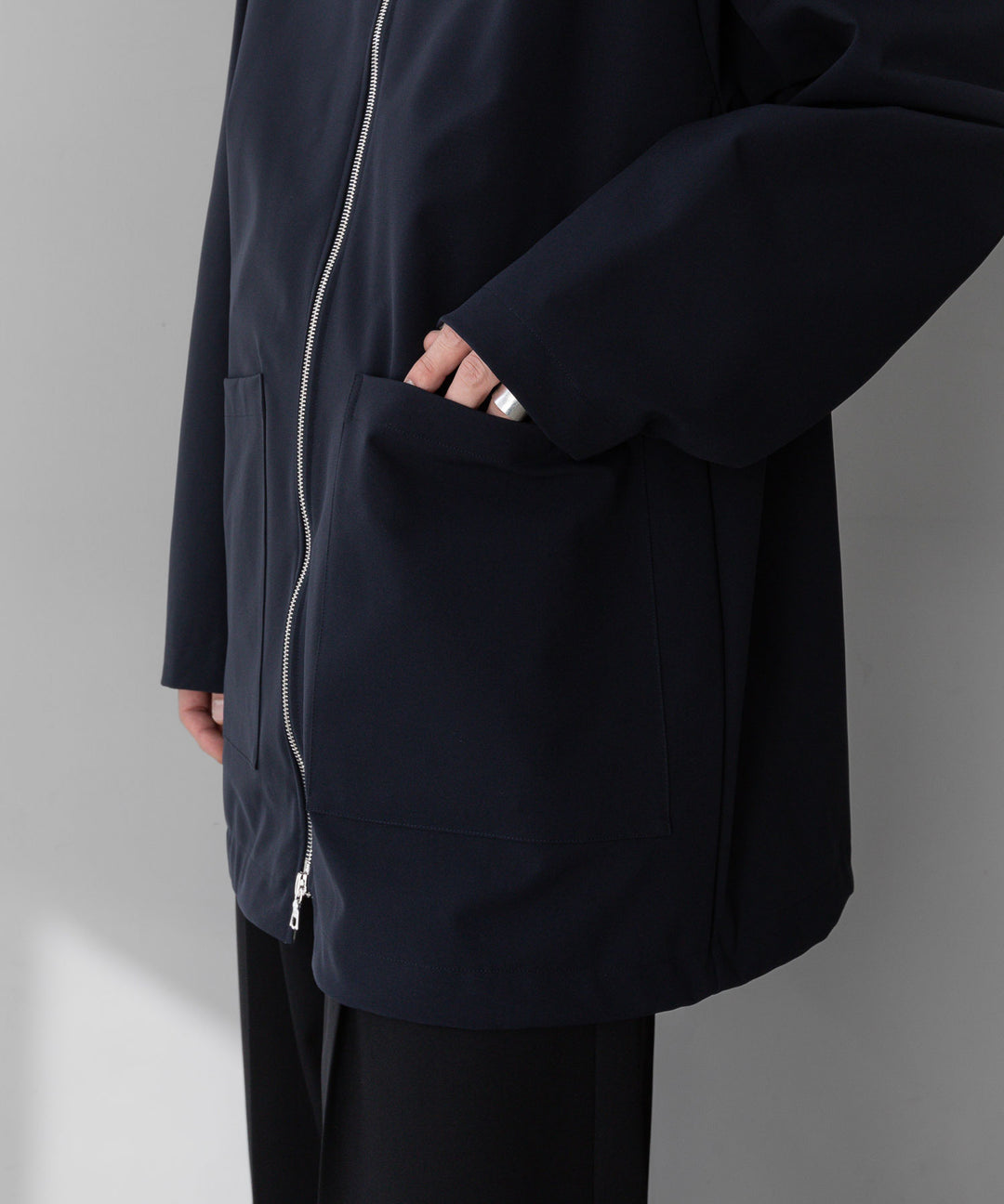 【stein】シュタイン24ss REVERSIBLE HOODED COAT - DARK NAVY sessionセッション福岡セレクトショップ 公式通販サイト
