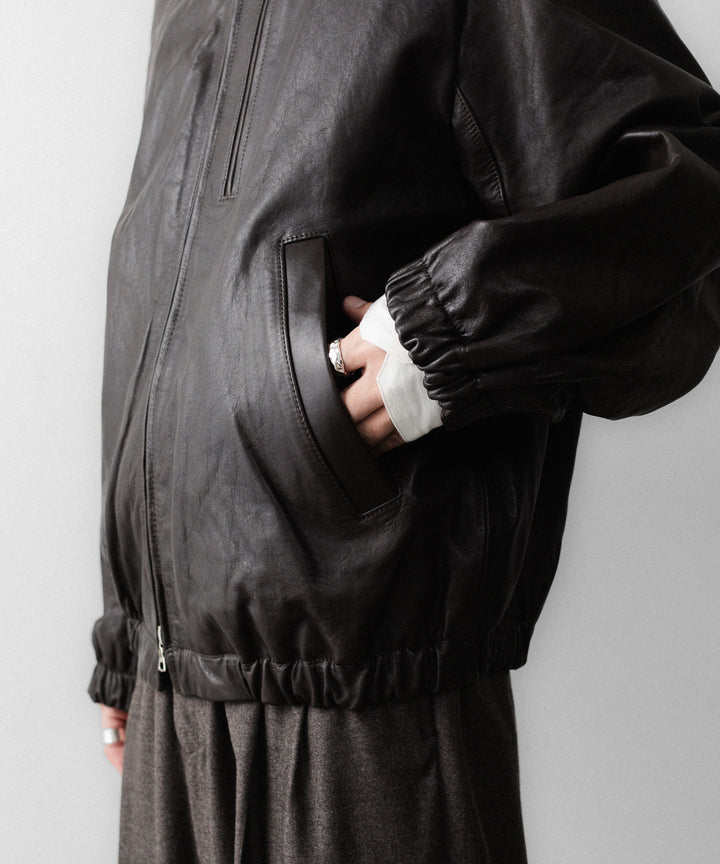 ssstein(シュタイン)のCALF ZIP SHORT JACKET - DARK BROWNの公式通販サイトsession福岡セレクトショップ