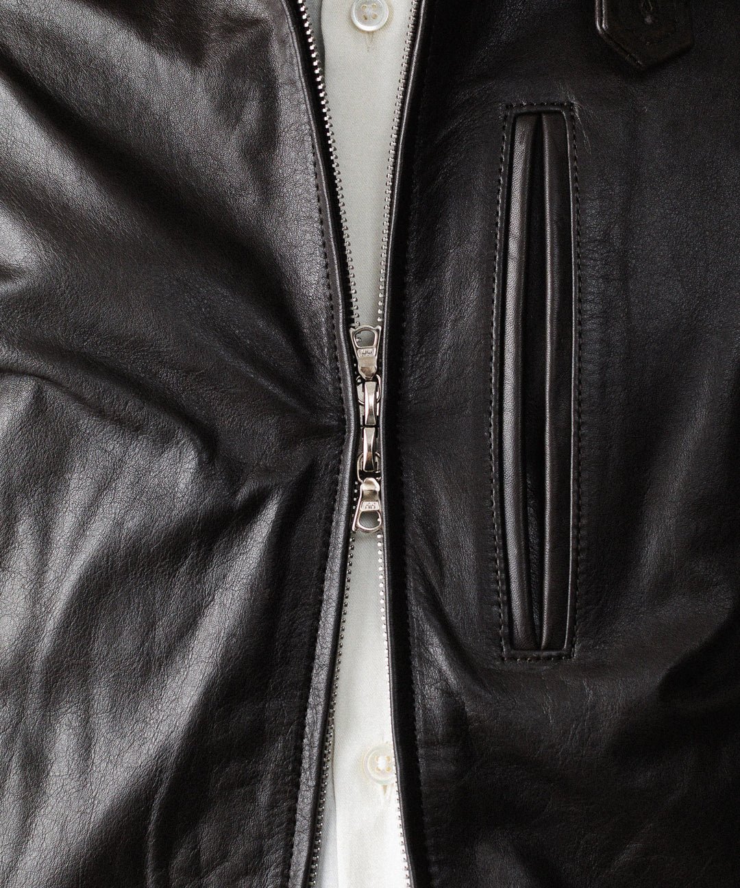 ssstein(シュタイン)のCALF ZIP SHORT JACKET - DARK BROWNの公式通販サイトsession福岡セレクトショップ