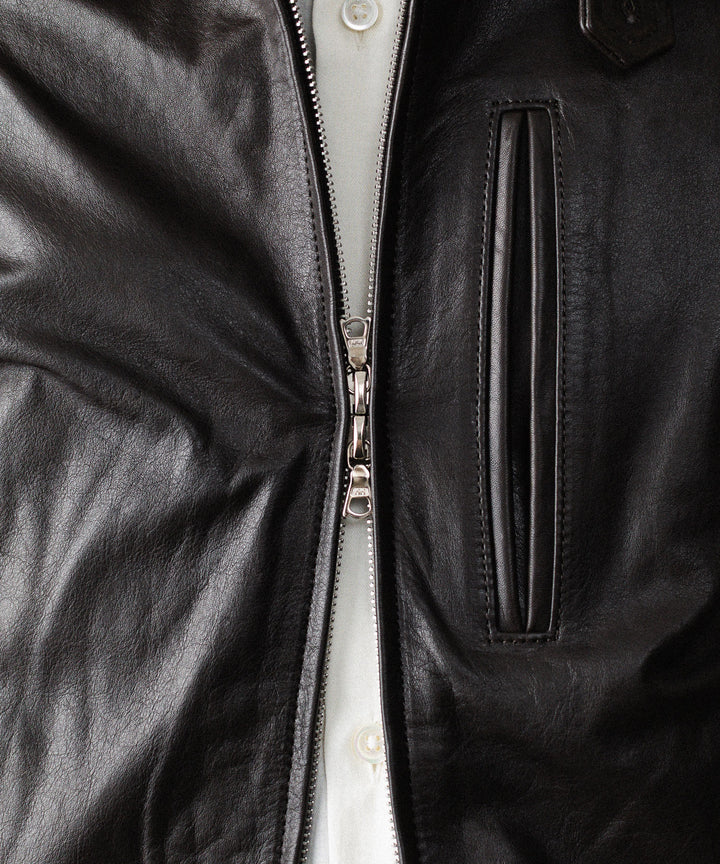 ssstein(シュタイン)のCALF ZIP SHORT JACKET - DARK BROWNの公式通販サイトsession福岡セレクトショップ