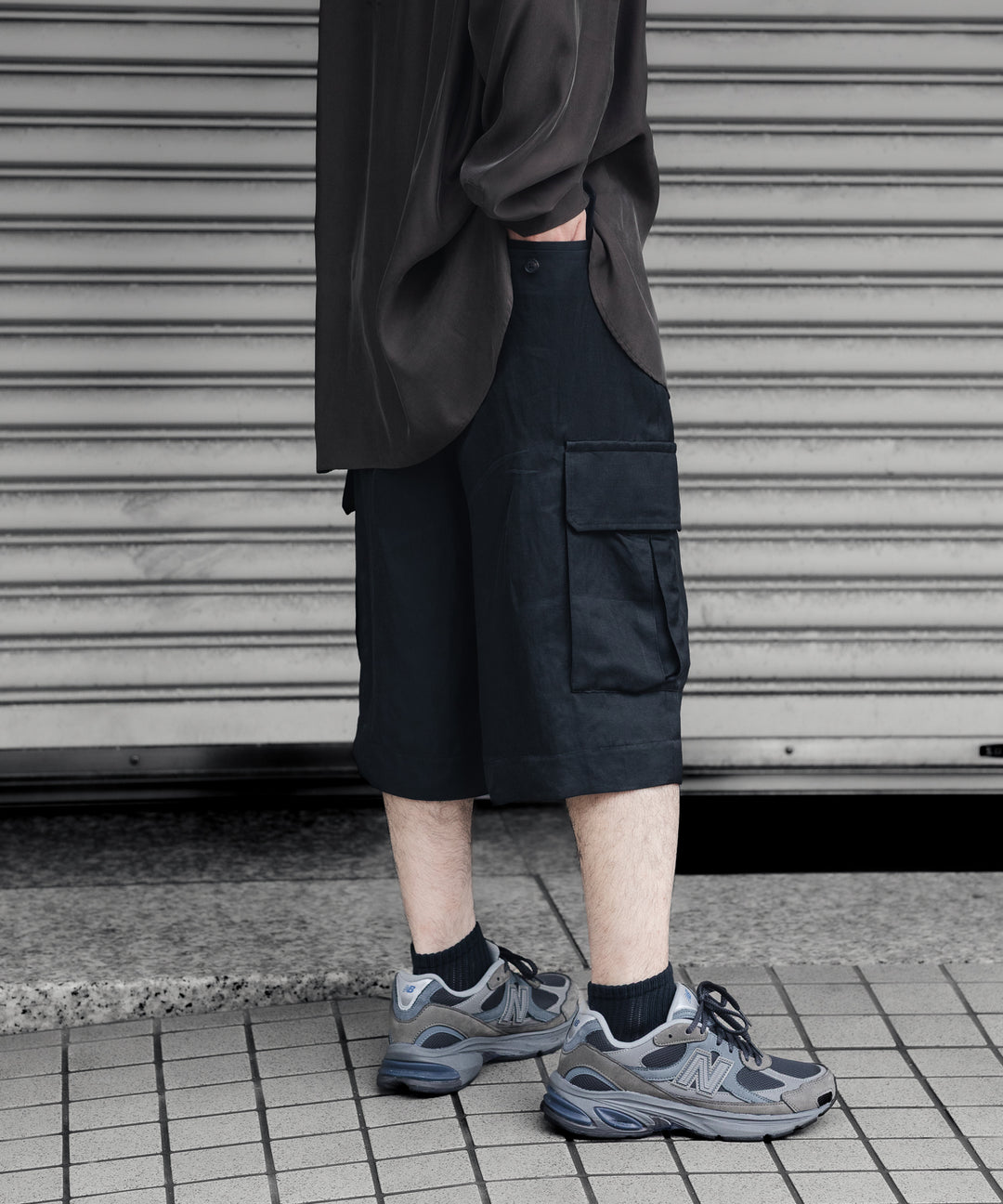 ssstein(シュタイン)のVIS/LI BRIGHT TWILL CARGO SHORT TROUSERS - DARK CHARCOALの公式通販サイトsession福岡セレクトショップ