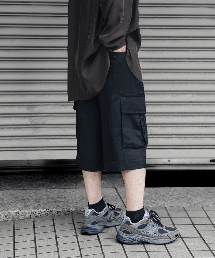 ssstein(シュタイン)のVIS/LI BRIGHT TWILL CARGO SHORT TROUSERS - DARK CHARCOALの公式通販サイトsession福岡セレクトショップ