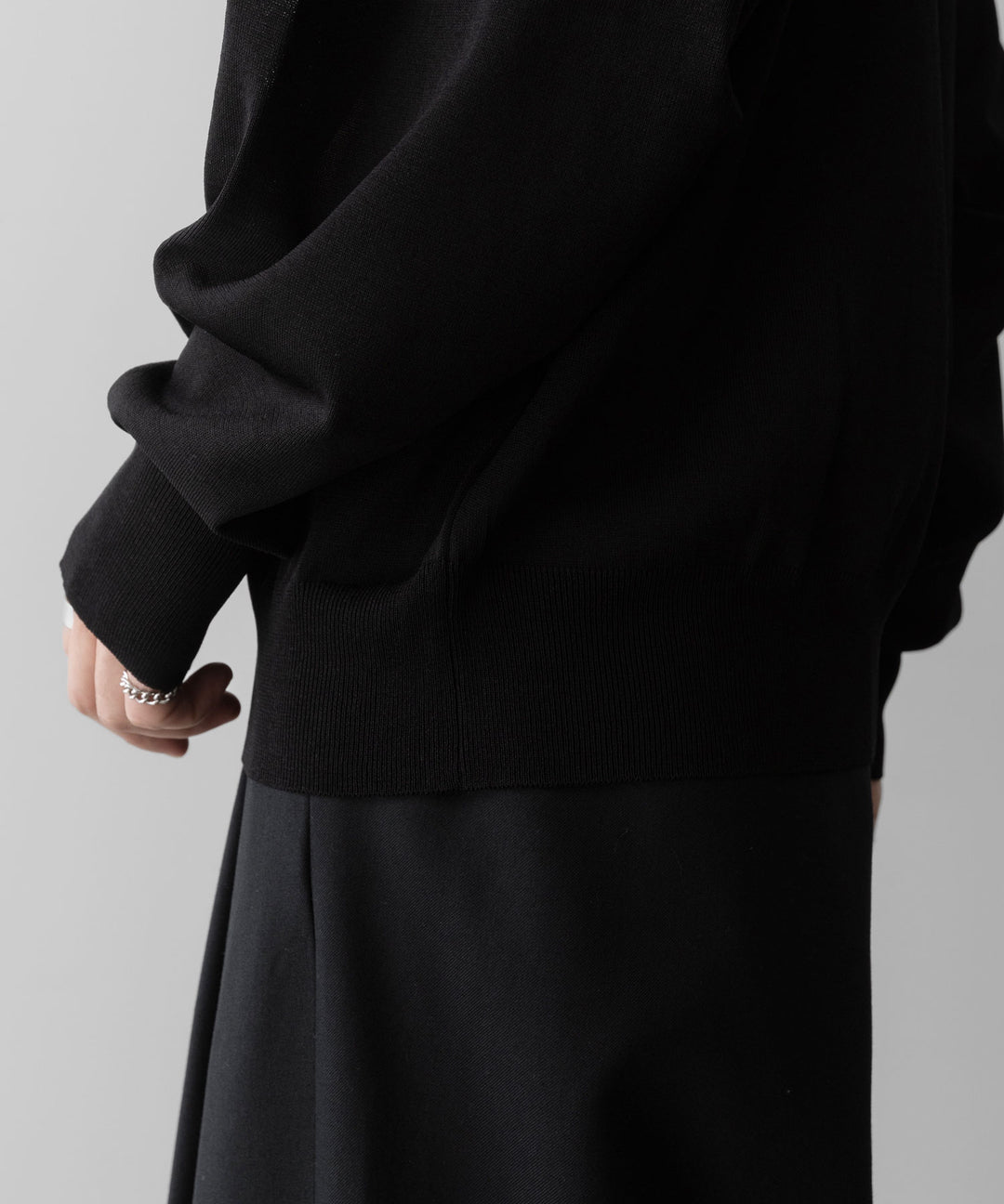 ssstein(シュタイン)のWOOL SILK KNIT TUCKED LS - BLACKの公式通販サイトsession福岡セレクトショップ