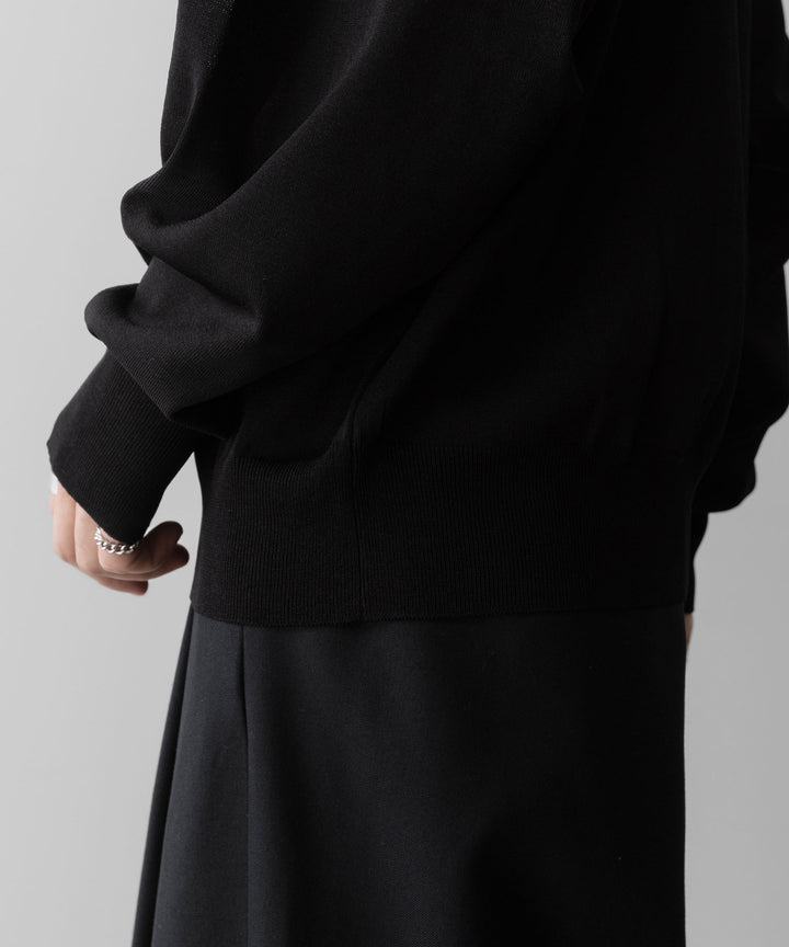 ssstein(シュタイン)のWOOL SILK KNIT TUCKED LS - BLACKの公式通販サイトsession福岡セレクトショップ