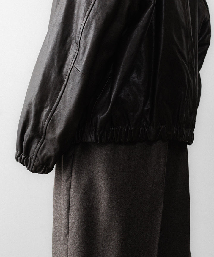 ssstein(シュタイン)のCALF ZIP SHORT JACKET - DARK BROWNの公式通販サイトsession福岡セレクトショップ