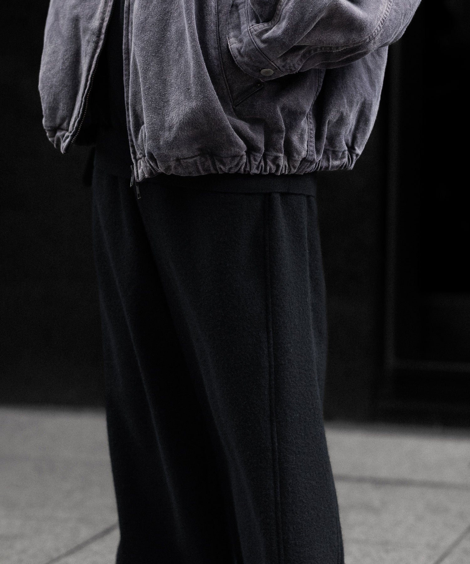 ssstein(シュタイン)のWOOL/CASHMERE FLEECE EASY TWIST TROUSERS - BLACKの公式通販サイトsession福岡セレクトショップ