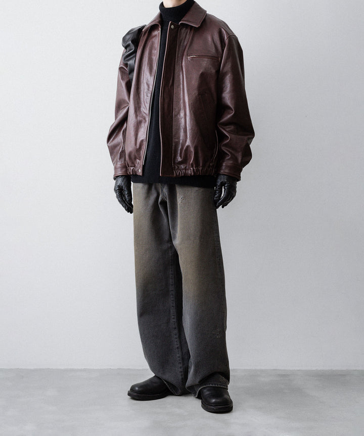 ssstein(シュタイン)のCOW LEATHER VINTAGE ZIP JACKET - BROWNの公式通販サイトsession福岡セレクトショップ