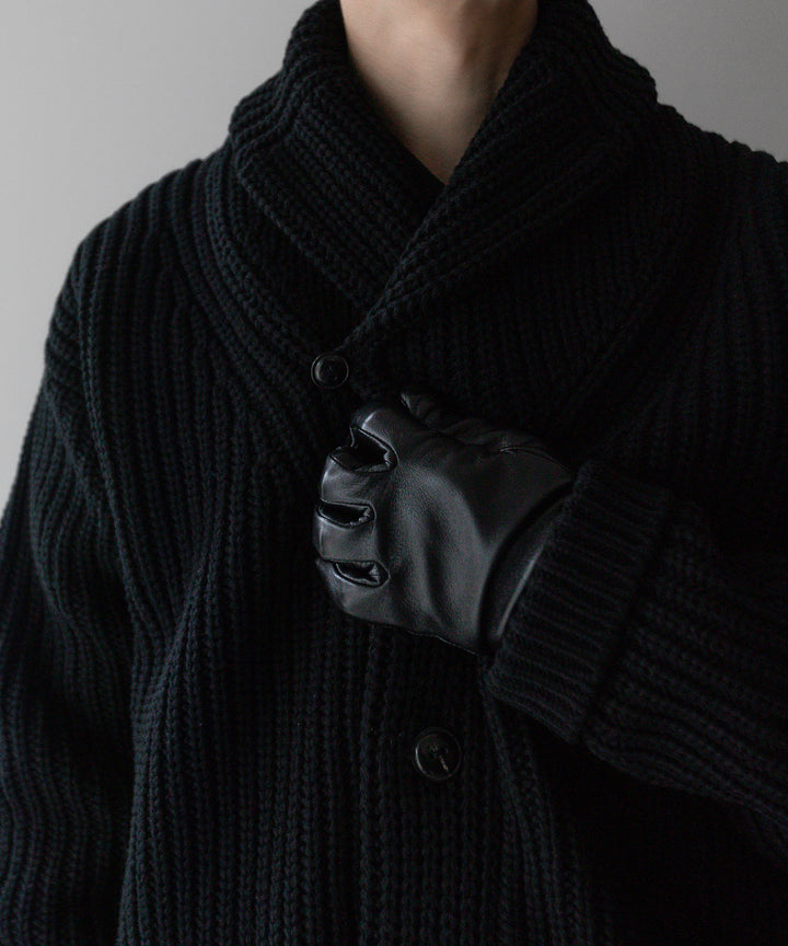 【INTÉRIM】インテリムのHYPER BIG 30s 3GG HEAVY SHAWL COLLAR CARDIGAN - BLACK 公式通販サイトsession福岡セレクトショップ