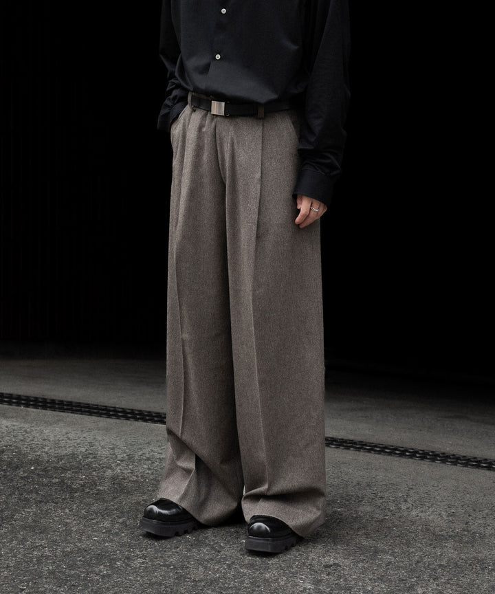 ssstein(シュタイン)のWOOL DOESKIN EXTRA WIDE TROUSERS - TAUPEの公式通販サイトsession福岡セレクトショップ