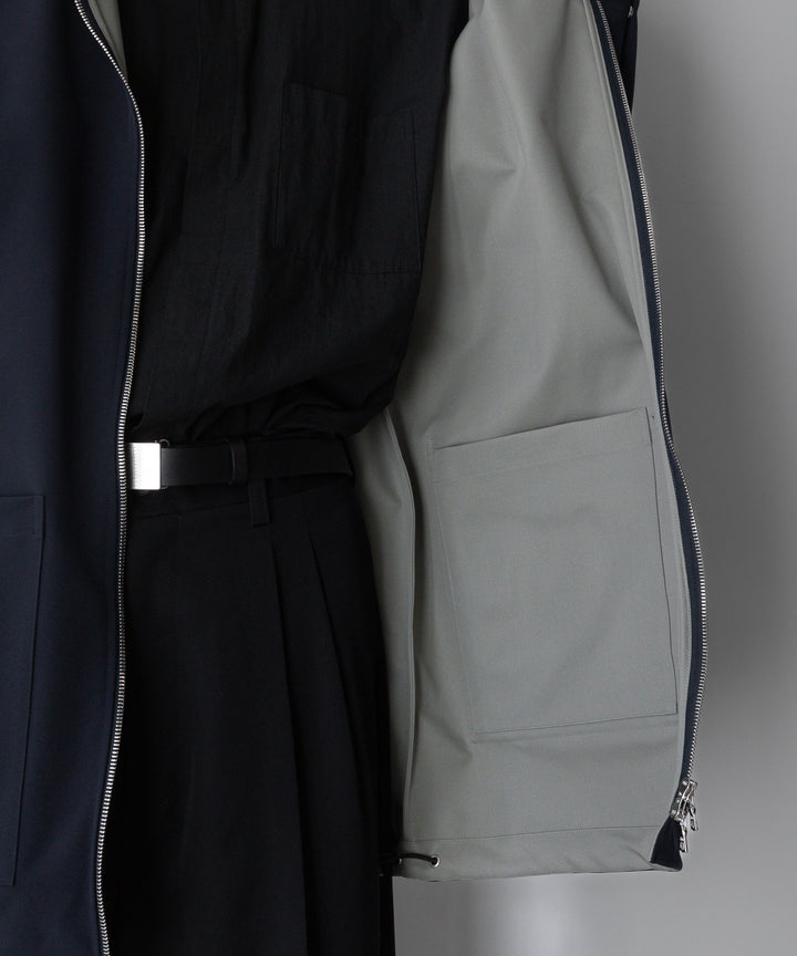 【stein】シュタイン24ss REVERSIBLE HOODED COAT - DARK NAVY sessionセッション福岡セレクトショップ 公式通販サイト