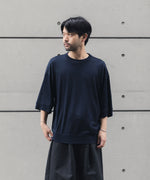 画像をギャラリービューアに読み込む, WWW - WRAPINKNOT wool wearのS/S BLOUSING TOPSのNAVY 公式通販サイトsession福岡セレクトショップ

