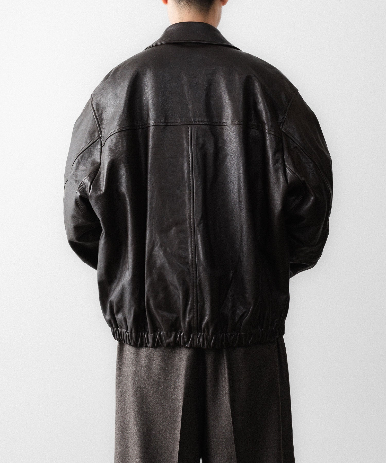 ssstein / シュタイン】CALF ZIP SHORT JACKET - DARK BROWN | 公式