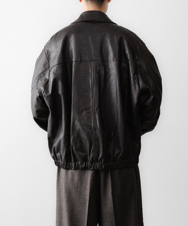 ssstein(シュタイン)のCALF ZIP SHORT JACKET - DARK BROWNの公式通販サイトsession福岡セレクトショップ