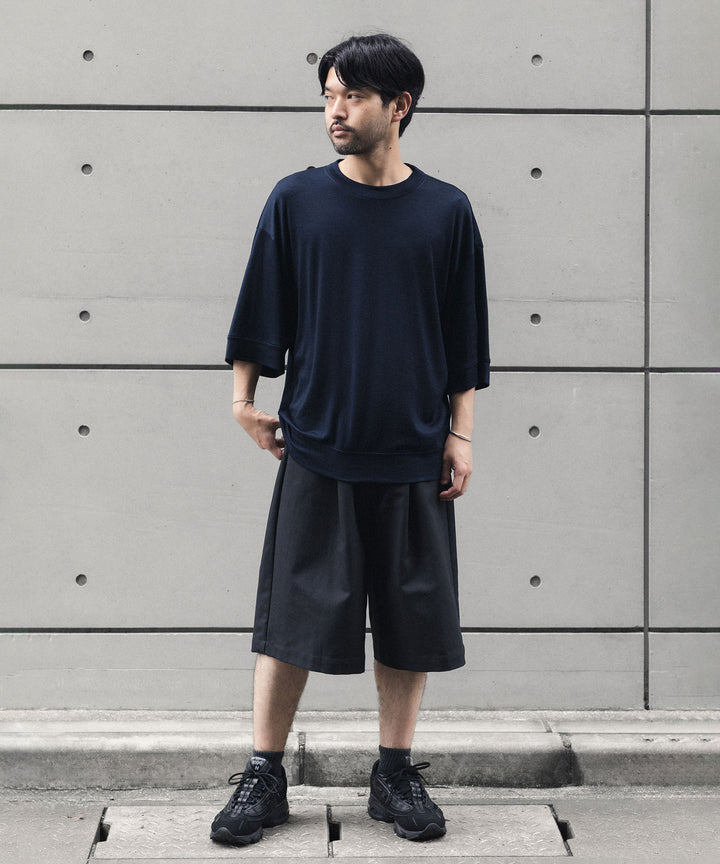 WWW - WRAPINKNOT wool wearのS/S BLOUSING TOPSのNAVY 公式通販サイトsession福岡セレクトショップ