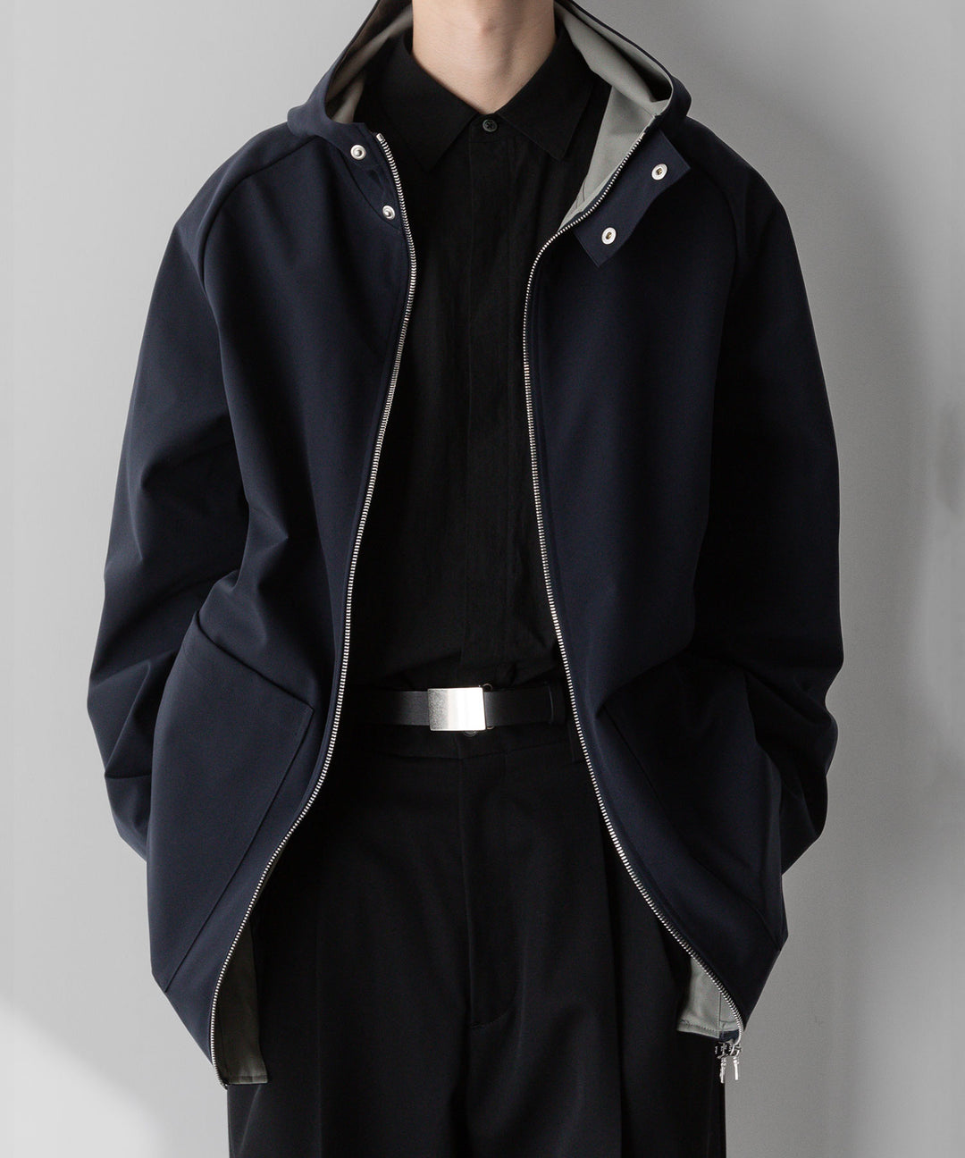 【stein】シュタイン24ss REVERSIBLE HOODED COAT - DARK NAVY sessionセッション福岡セレクトショップ 公式通販サイト