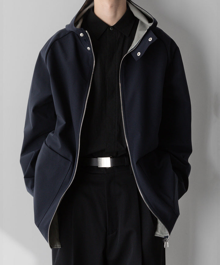 【stein】シュタイン24ss REVERSIBLE HOODED COAT - DARK NAVY sessionセッション福岡セレクトショップ 公式通販サイト