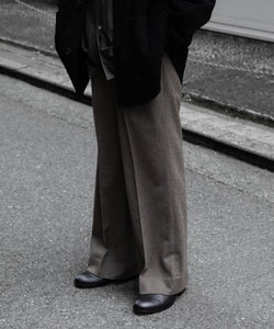 ssstein / シュタイン】WOOL DOESKIN FLARE TROUSERS - TAUPE | 公式