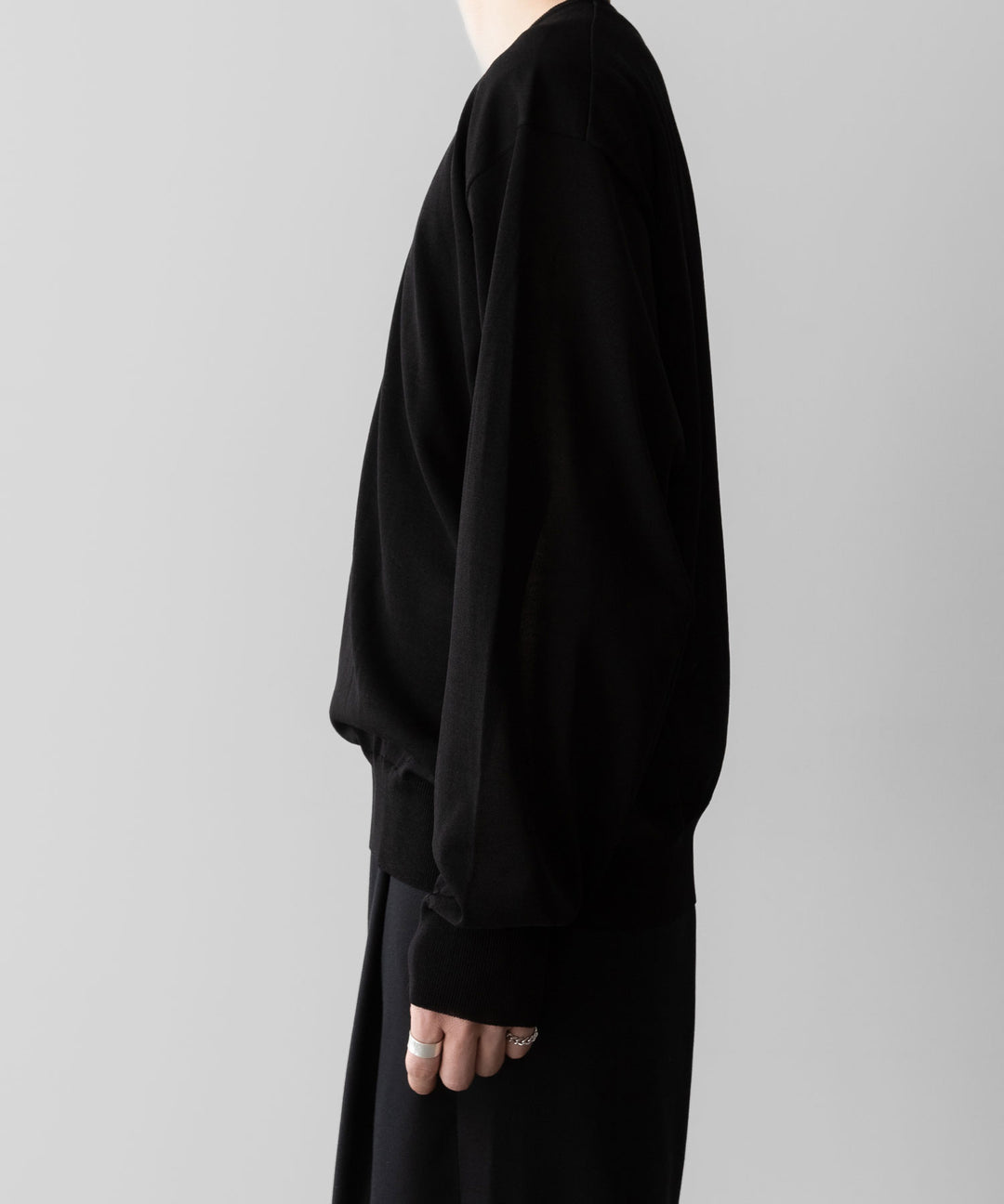 ssstein(シュタイン)のWOOL SILK KNIT TUCKED LS - BLACKの公式通販サイトsession福岡セレクトショップ