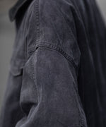 画像をギャラリービューアに読み込む, ssstein(シュタイン)のSULFUR DYED WHIP CORD VINTAGE ZIP JACKET - BLACKの公式通販サイトsession福岡セレクトショップ

