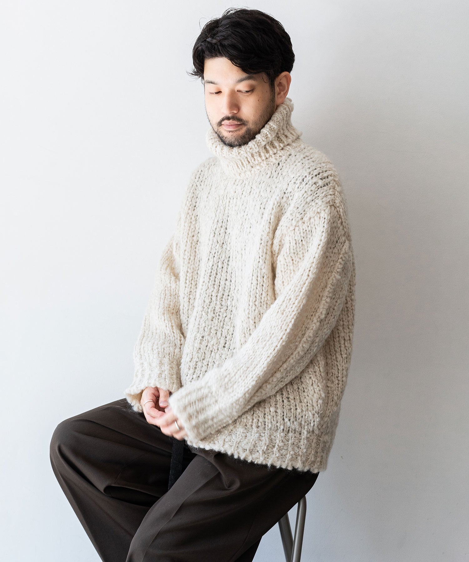 ニット/セーター[niko and…] turtleneck mohair knit
