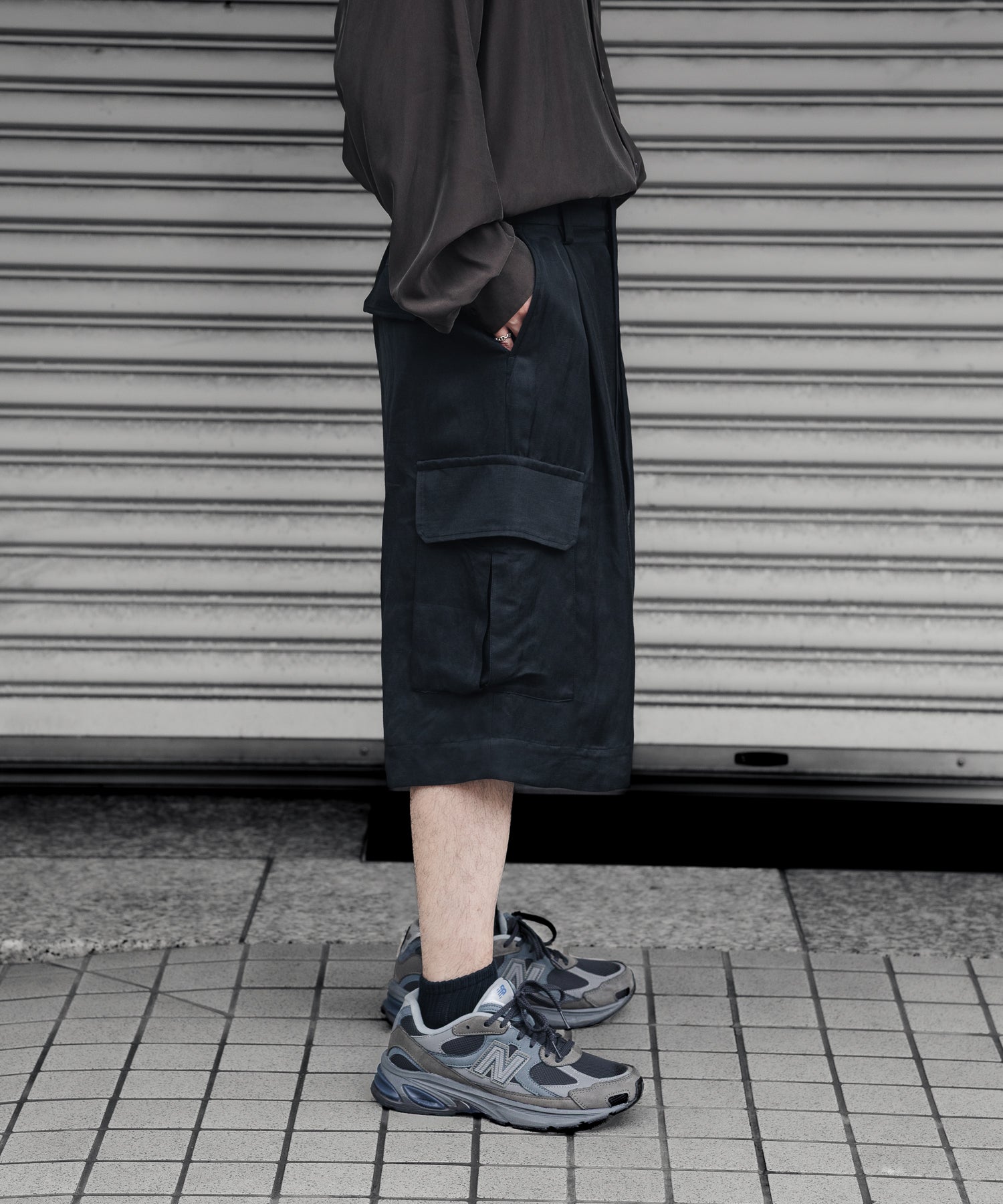 ssstein / シュタイン】VIS/LI BRIGHT TWILL CARGO SHORT TROUSERS