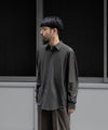 【KANEMASA PHIL.】46G MODEST STRIPE SHIRT - GREY