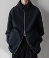 【stein】REVERSIBLE HOODED COAT - DARK NAVY