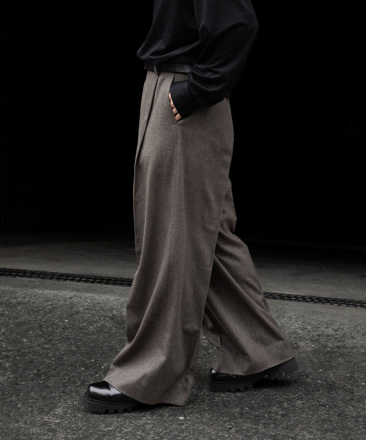 ssstein(シュタイン)のWOOL DOESKIN EXTRA WIDE TROUSERS - TAUPEの公式通販サイトsession福岡セレクトショップ