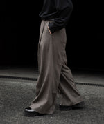 画像をギャラリービューアに読み込む, ssstein(シュタイン)のWOOL DOESKIN EXTRA WIDE TROUSERS - TAUPEの公式通販サイトsession福岡セレクトショップ
