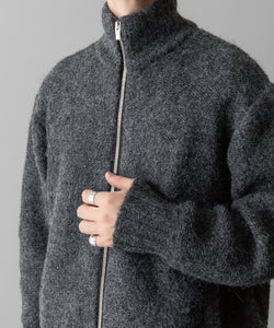 VEIN ヴェインのSHAGGY KNIT DRIVERS JACKET - X.GRAYの公式通販サイトsession福岡セレクトショップ