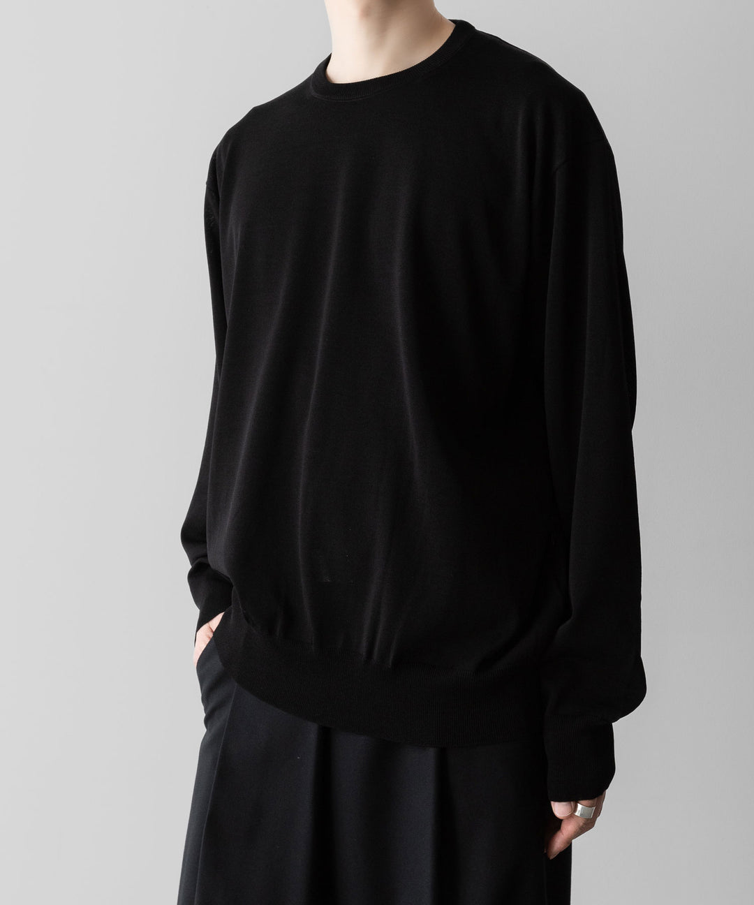 ssstein(シュタイン)のWOOL SILK KNIT TUCKED LS - BLACKの公式通販サイトsession福岡セレクトショップ