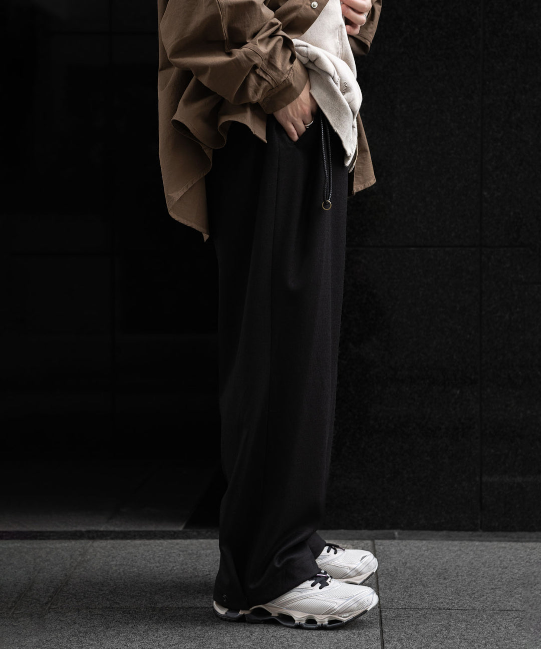  ANTHEM Aアンセムエー のFLANNEL NO-BRAINER PANTS - BLACKの公式通販サイトsession福岡セレクトショップ