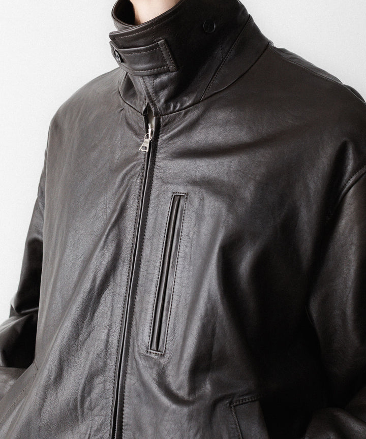 ssstein(シュタイン)のCALF ZIP SHORT JACKET - DARK BROWNの公式通販サイトsession福岡セレクトショップ