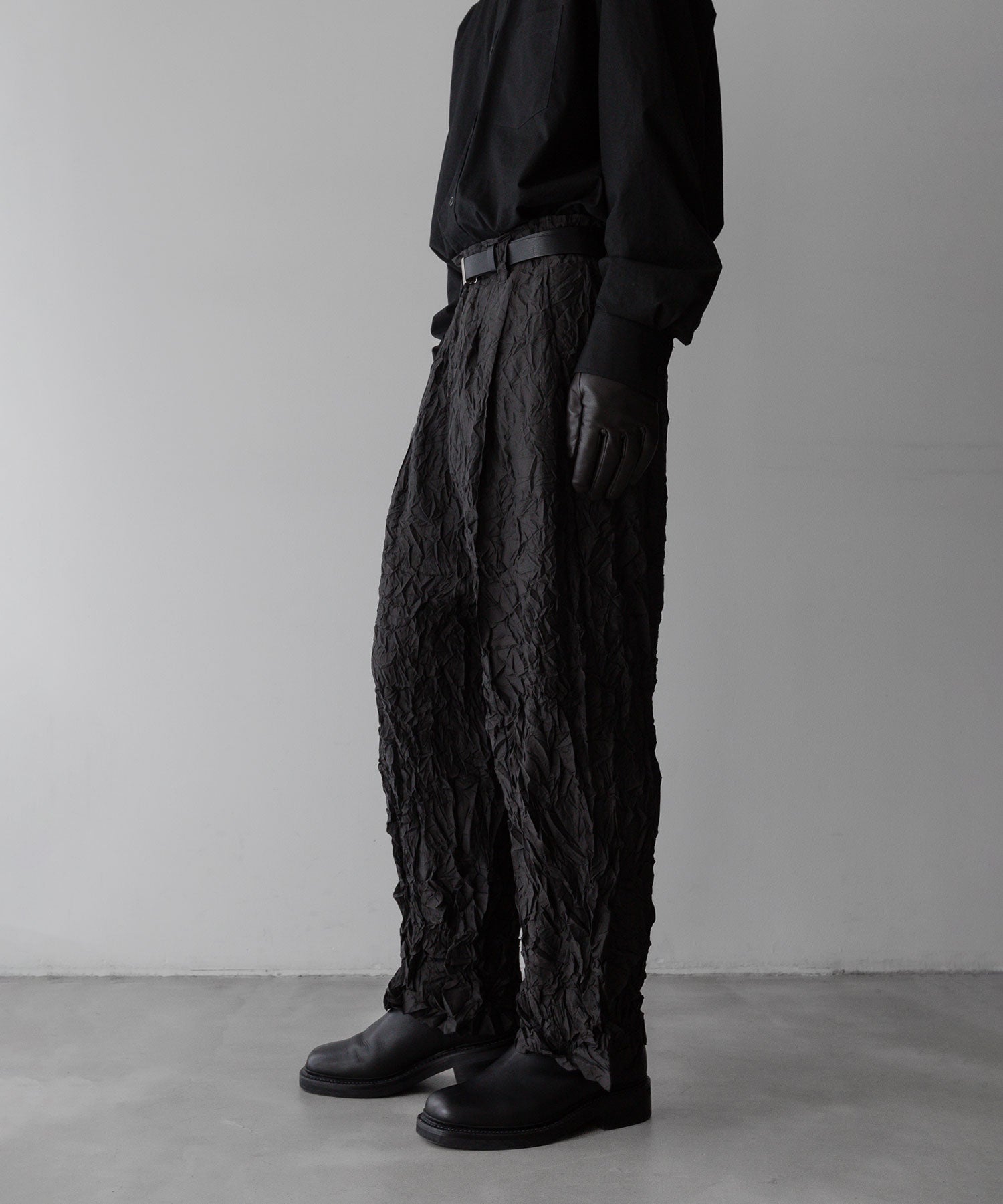 【 i'm here 】アイムヒアーのun form : PANTS - BLACK 公式通販サイトsessionセッション福岡セレクトショップ