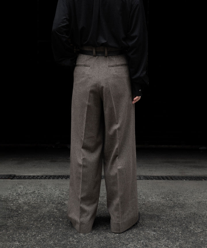 ssstein(シュタイン)のWOOL DOESKIN EXTRA WIDE TROUSERS - TAUPEの公式通販サイトsession福岡セレクトショップ