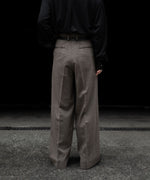 画像をギャラリービューアに読み込む, ssstein(シュタイン)のWOOL DOESKIN EXTRA WIDE TROUSERS - TAUPEの公式通販サイトsession福岡セレクトショップ
