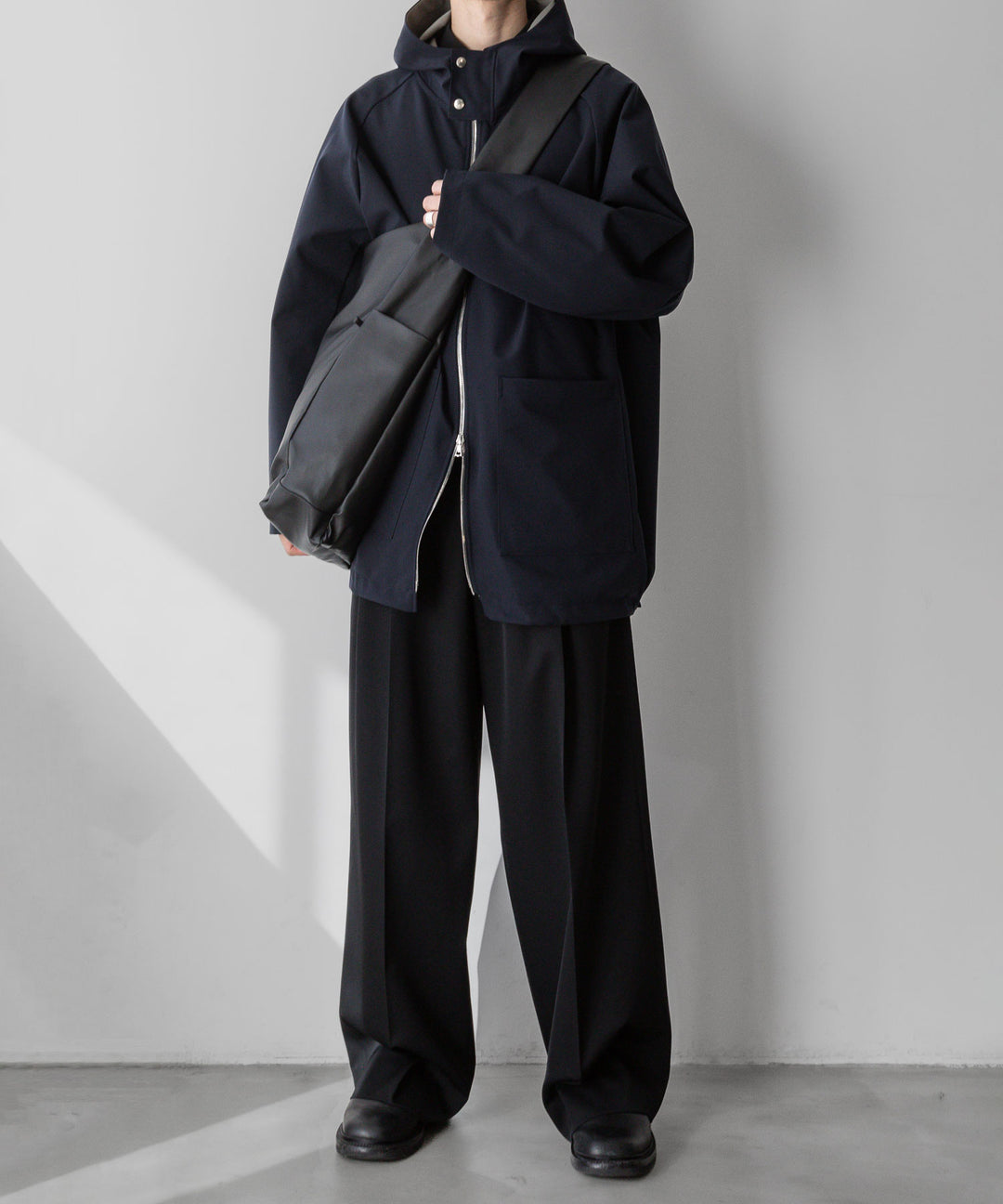 【stein】シュタイン24ss REVERSIBLE HOODED COAT - DARK NAVY sessionセッション福岡セレクトショップ 公式通販サイト