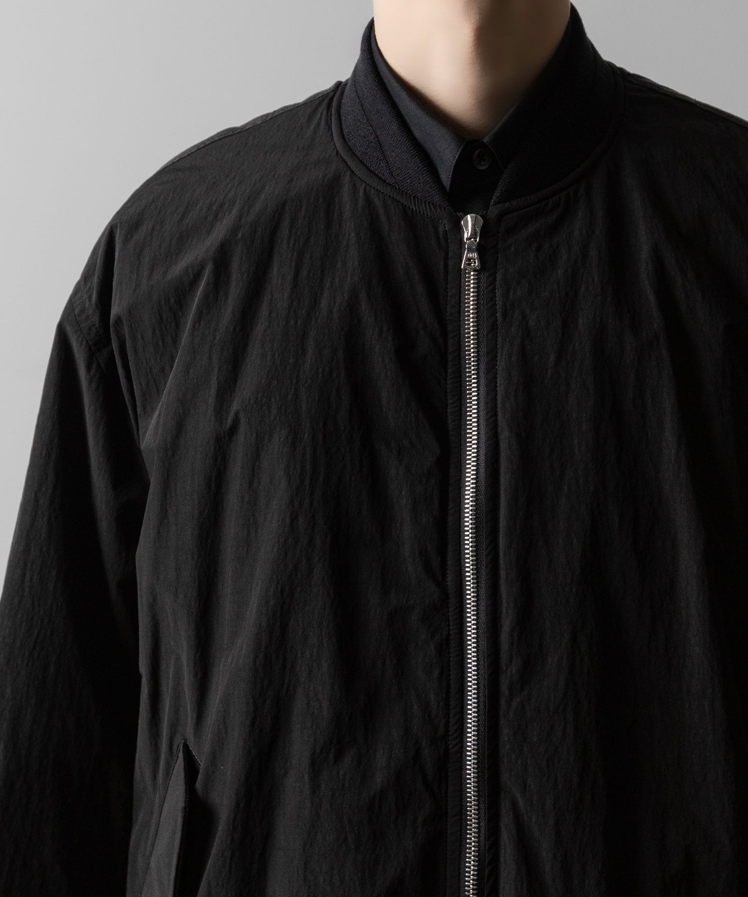 ssstein(シュタイン)のWINDPROOF NYLON OVERSIZED FLIGHT JACKET - BLACKの公式通販サイトsession福岡セレクトショップ