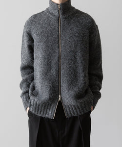 VEIN ヴェインのSHAGGY KNIT DRIVERS JACKET - X.GRAYの公式通販サイトsession福岡セレクトショップ