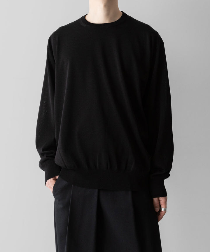 ssstein(シュタイン)のWOOL SILK KNIT TUCKED LS - BLACKの公式通販サイトsession福岡セレクトショップ