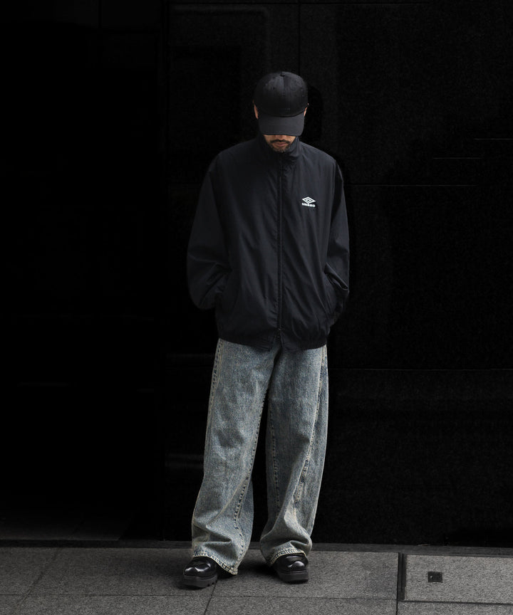 【ssstein × UMBRO】DEFORMATION WIDE DENIM JEANS - INDIGO