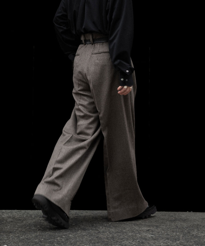 ssstein(シュタイン)のWOOL DOESKIN EXTRA WIDE TROUSERS - TAUPEの公式通販サイトsession福岡セレクトショップ